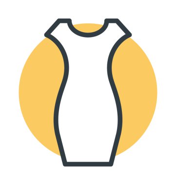 Kadın elbise vektör simgesi