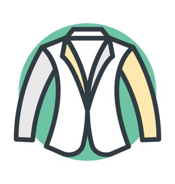 Rahat ceket vektör simgesi