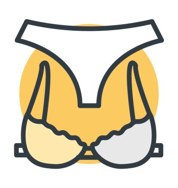 Sutyen vektör simgesi