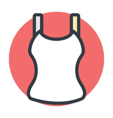 Yelek vektör simgesi