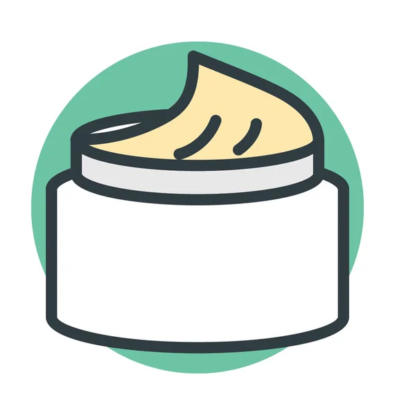 Crema botella Vector icono — Vector de stock