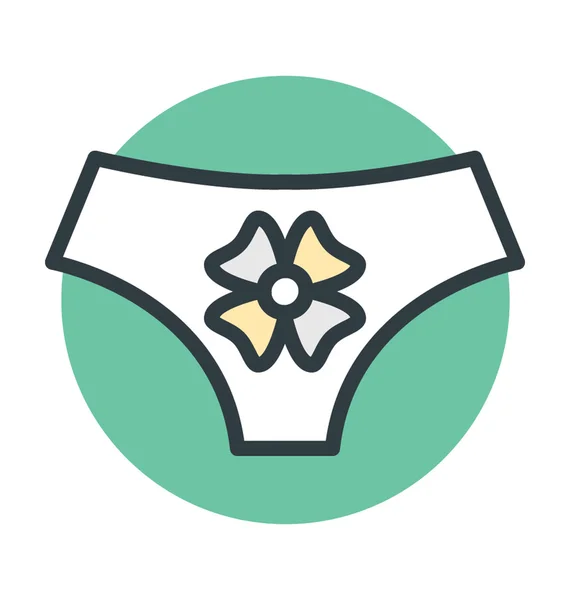 Underpants Vector Icon — Stock Vector