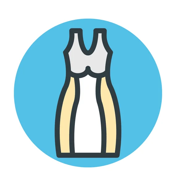 Vrouwen kleden Vector Icon — Stockvector