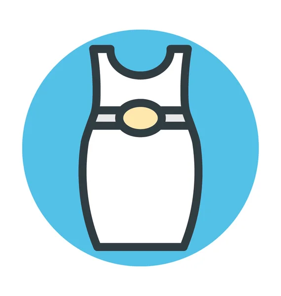 Vrouwen kleden Vector Icon — Stockvector