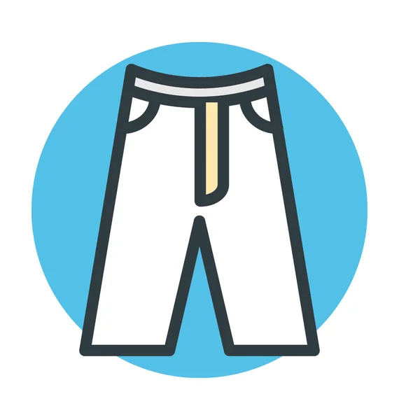 Trousers Vector Icon — Stock Vector