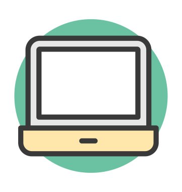 Laptop vektör simgesi