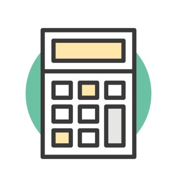 Hesap makinesi vektör simgesi