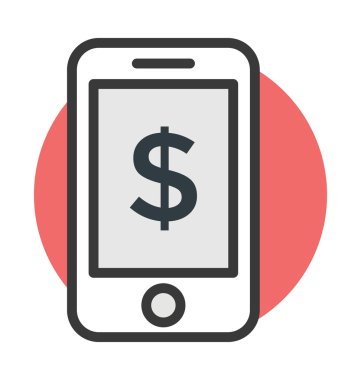 Mobil para vektör simgesi