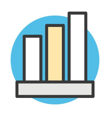 istatistik vektör simgesi