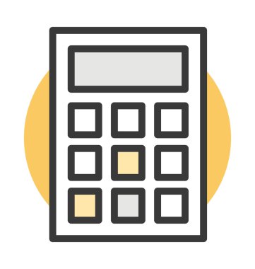 Hesap makinesi vektör simgesi