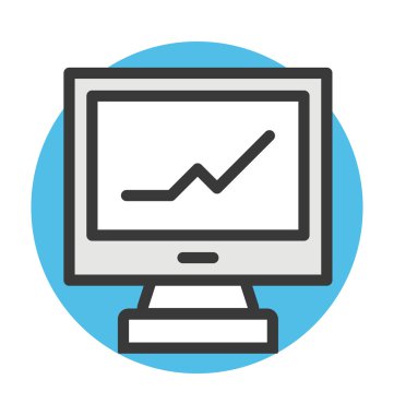 Grafik ekran vektör simgesi
