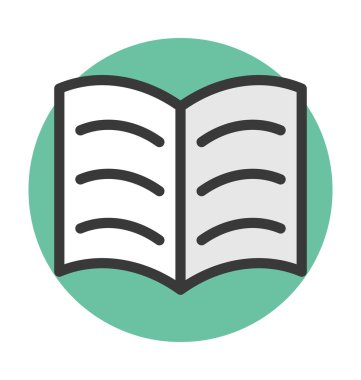 Kitap vektör simgesini aç
