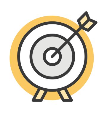 dart tahtası vektör simgesi