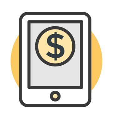 mobil ödeme vektör simgesi