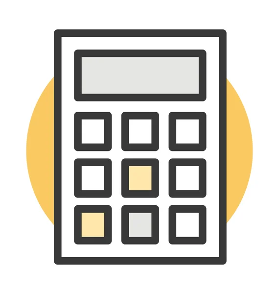 Ícone de vetor calculadora —  Vetores de Stock