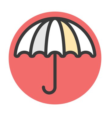 şemsiye vektör simgesi