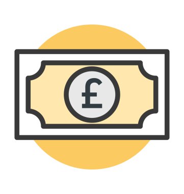 İngiliz Lirası vektör simgesi