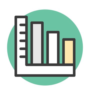 istatistik vektör simgesi