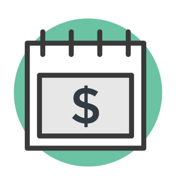 Takvim vektörü simgesi