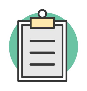 Denetim listesi vektör simgesi