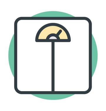 ağırlık ölçekli vektör simgesi