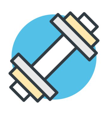 Dumbbell vektör simgesi