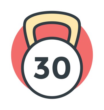 Ağırlık aracı vektör simgesi