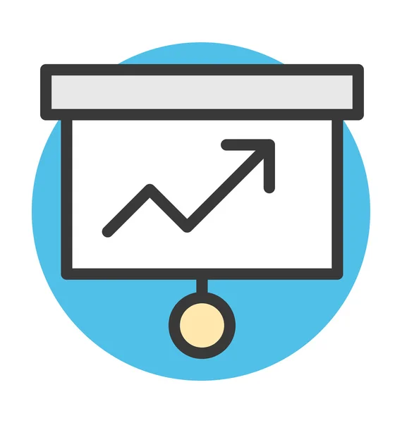 Graph Vector Icon — Stock Vector