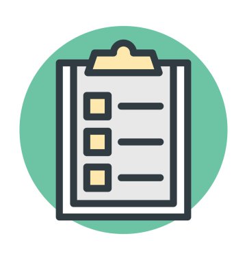 Denetim listesi vektör simgesi