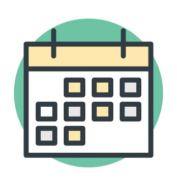 Takvim vektörü simgesi