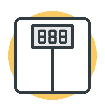 ağırlık ölçekli vektör simgesi