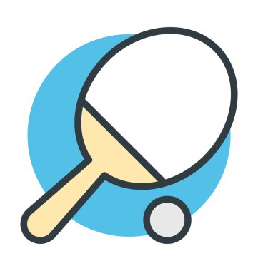 Masa Tenisi vektör simgesi