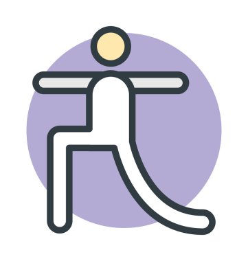 Atlama ipi vektör simgesi