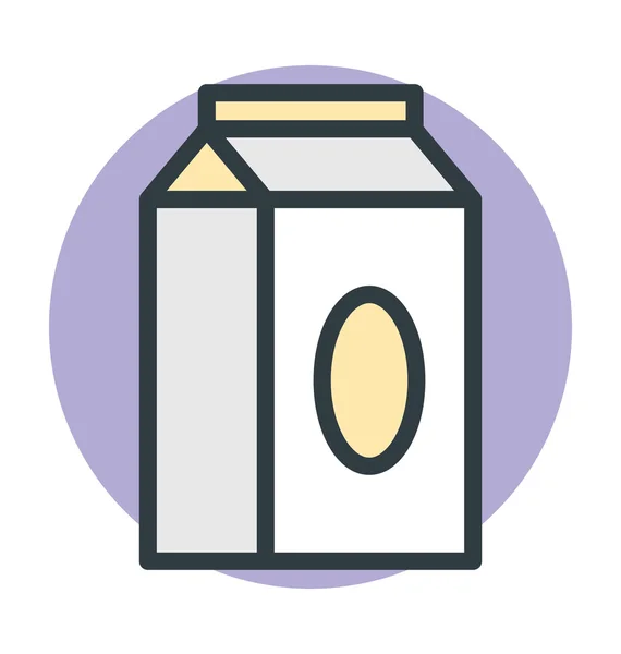 Melk Container Vector Icon — Stockvector