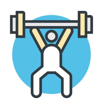 Halterci vektör simgesi