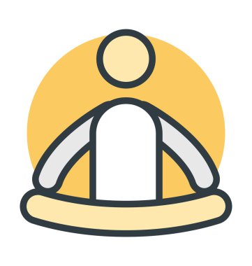 Yoga vektör simgesi