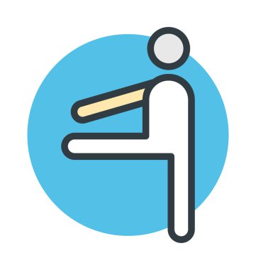 Atlet vektör simgesi