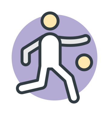 futbol oyuncusu vektör simgesi