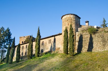 müstahkem duvar Rivalta Castle - Piacenza - Emilia Romagna reg