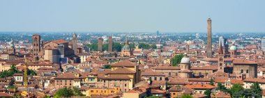 Etrafı gezeyim emilia Romagna bölgesindeki Bologna tur havadan görünümü