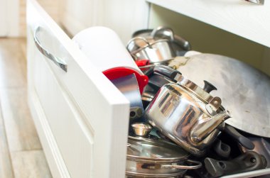 çekmece Tencere tava çelik çaydanlık