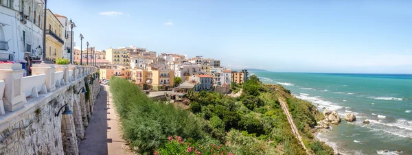 Rodi garganico apulia italy gargano panoramique sur le pays méditerranéen — Photo