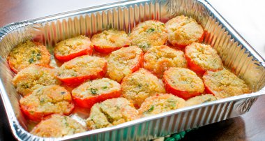 graten bir pişirme çanağı - tarifleri domates