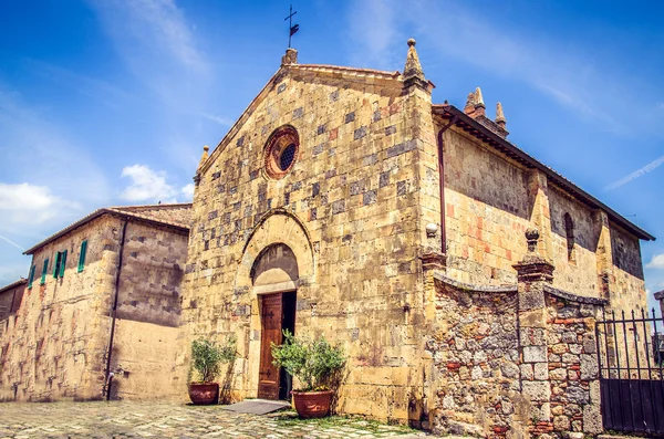 Monteriggioni (Siena - Toscana) - aanbidding plaatsen — Stockfoto