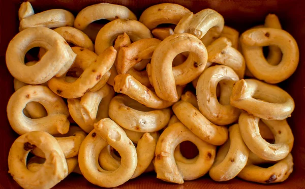 Tarallini pugliesi crispy bread italian — Stock Photo, Image