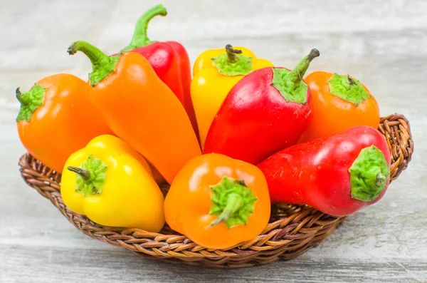 Capsicum closeup - milieux de légumes — Photo