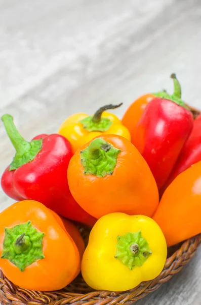 Capsicum closeup - milieux de légumes — Photo