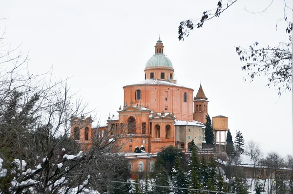 San Luca ιερό χιόνι το χειμώνα — Φωτογραφία Αρχείου