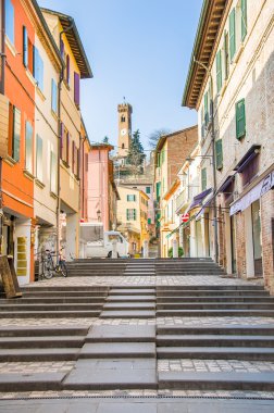 Rimini, İtalya - 26 Ocak 2013 - Santarcangelo di Romagna al