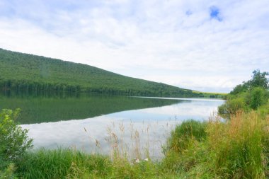 Sibirya 'da yaz mevsiminde Koshkol Gölü